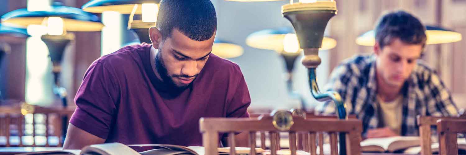 Students studying