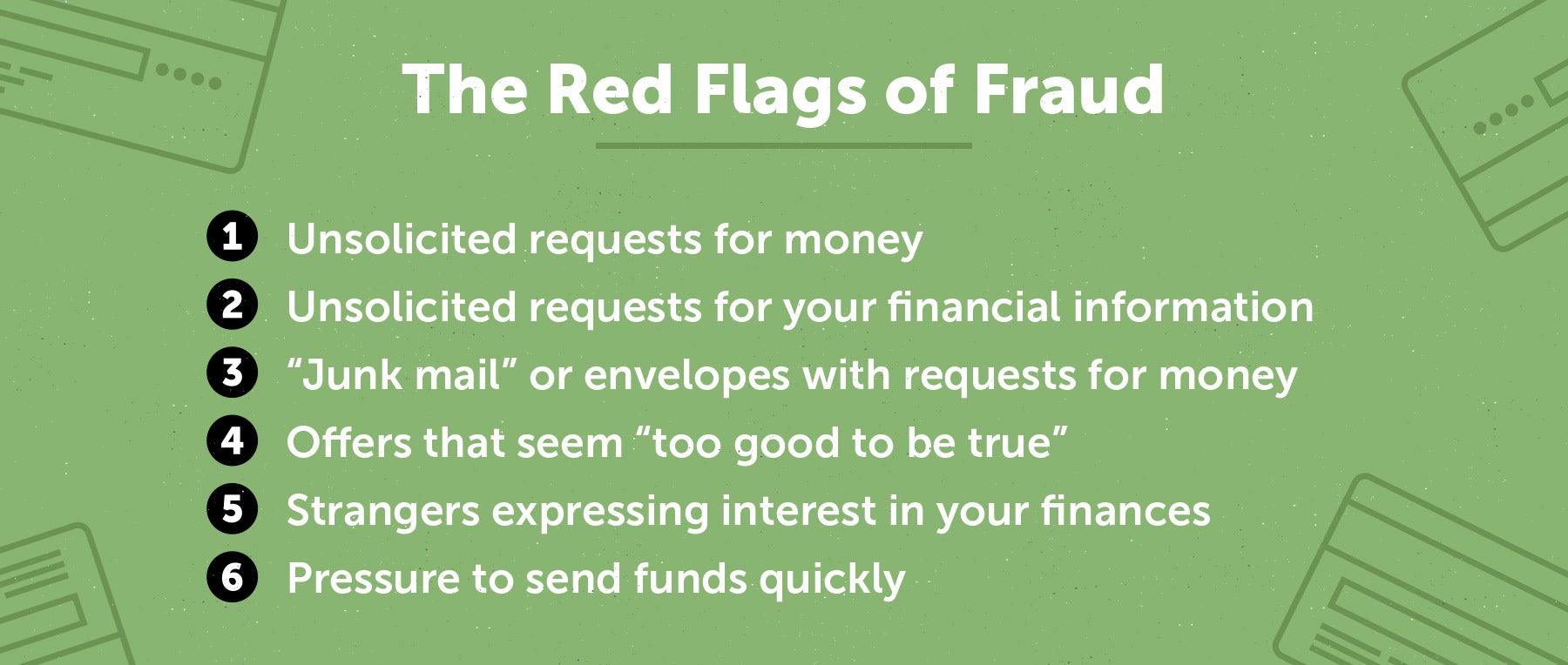 red flags of fraud