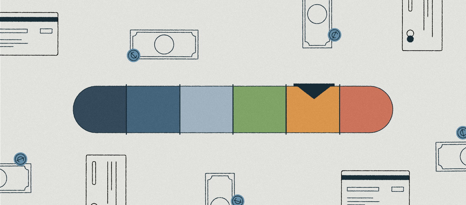 The Chart Shows A Range Of Credit Scores