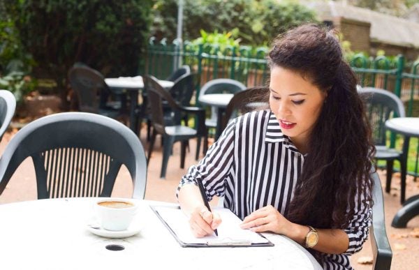 woman with good credit score
