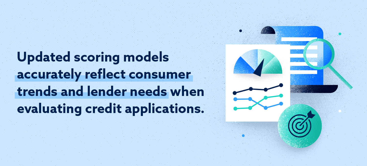 Los modelos de calificación actualizados reflejan con precisión las tendencias del consumidor y las necesidades del prestamista al evaluar las solicitudes de crédito