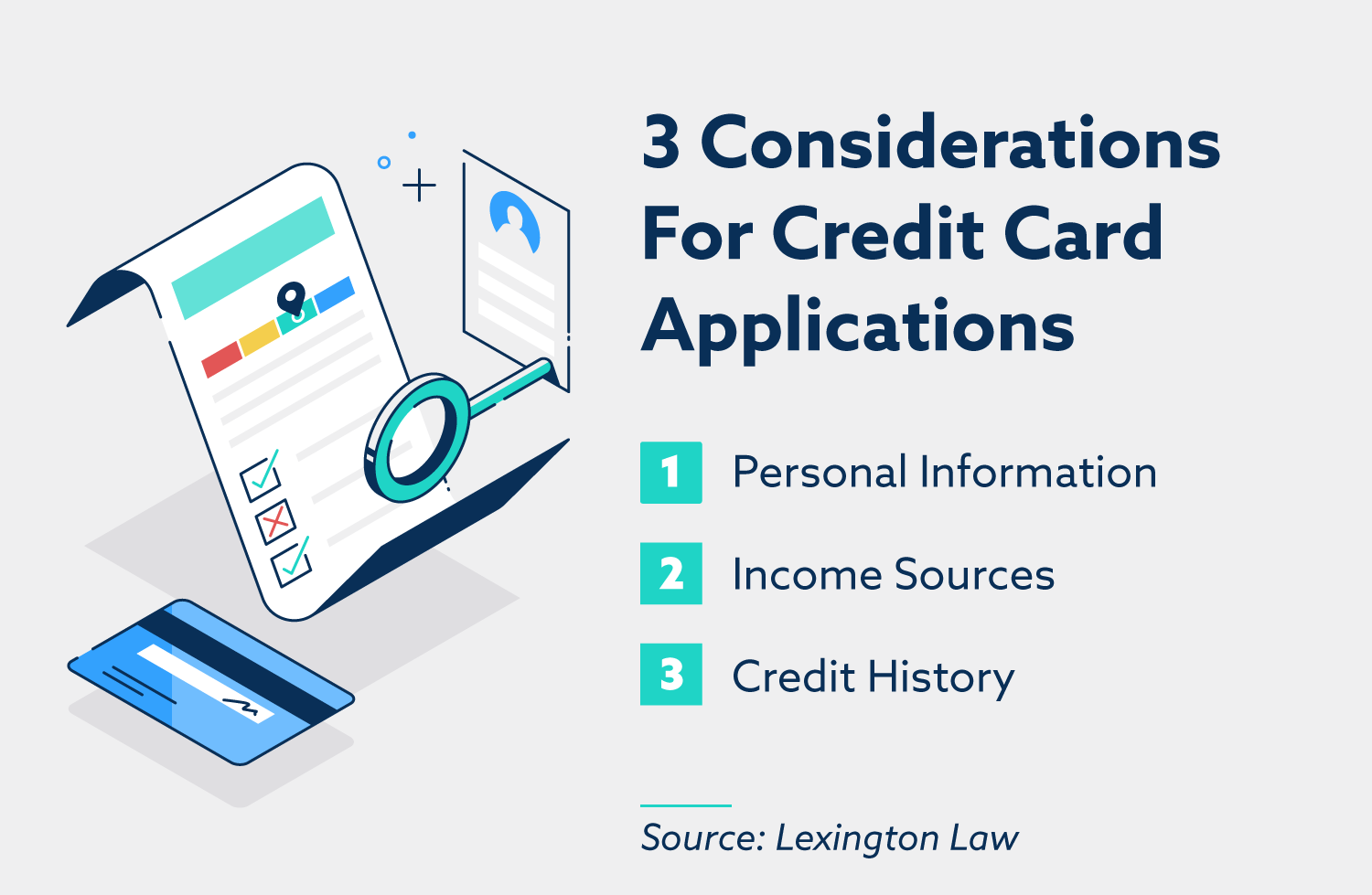 3 consideraciones para las solicitudes de tarjetas de crédito