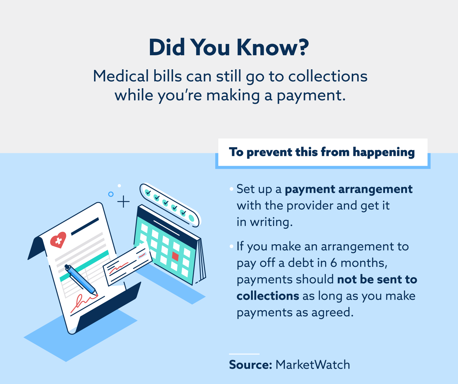 how to prevent medical bills from going to collections