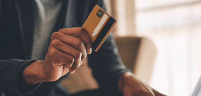 Man with credit card