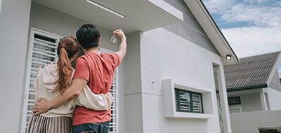 People at new home.