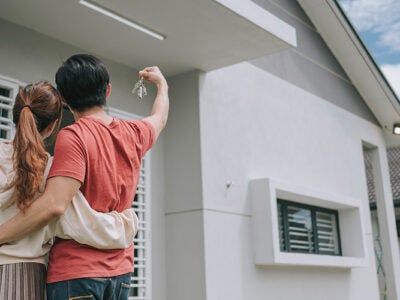 People at new home.