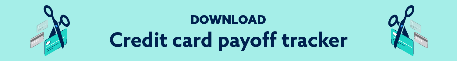 Credit card payoff tracker