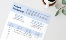 Picture that illustrates Kaizen Budgeting template