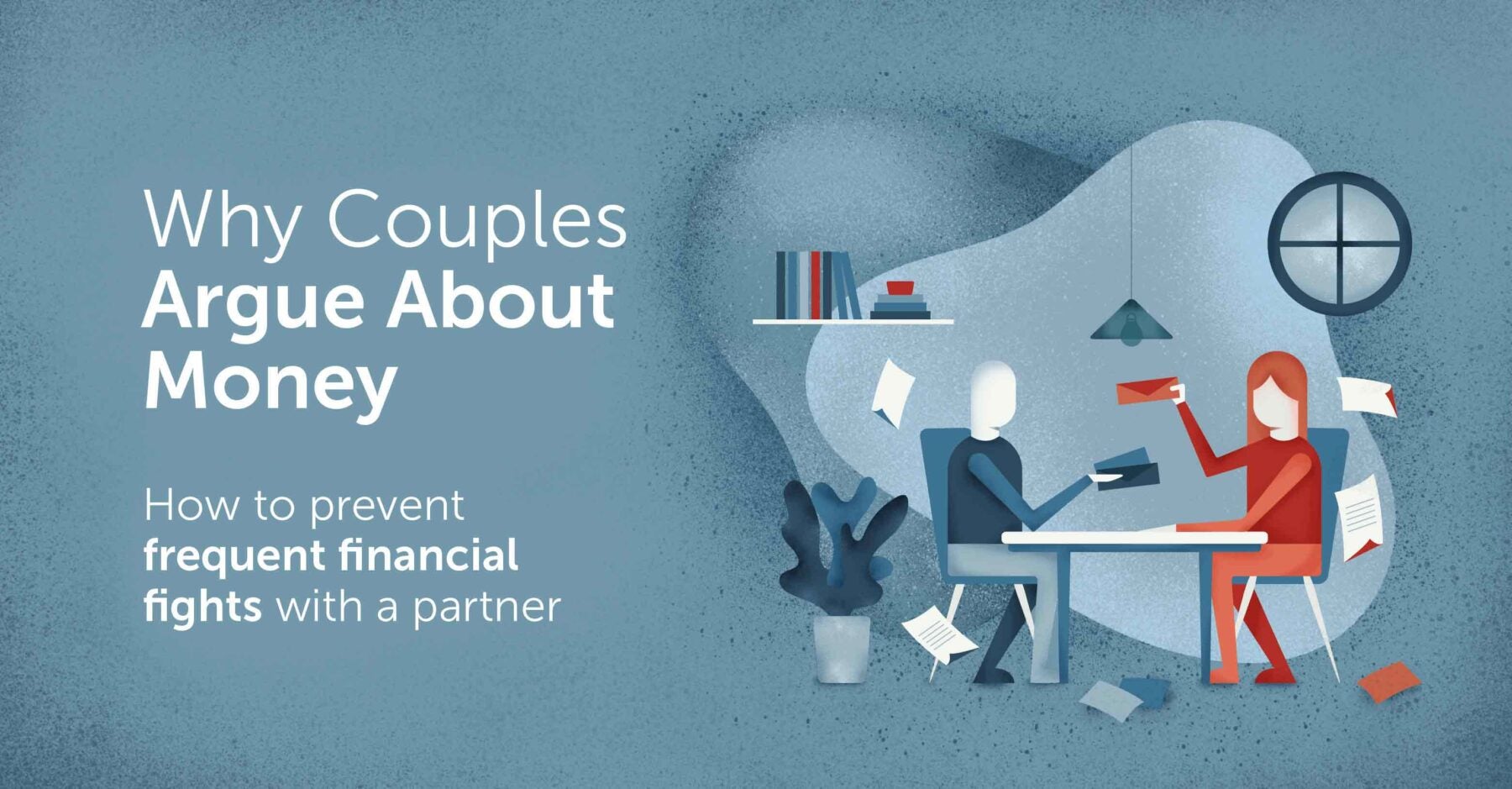 Infographic that illustrates why couples argue about money