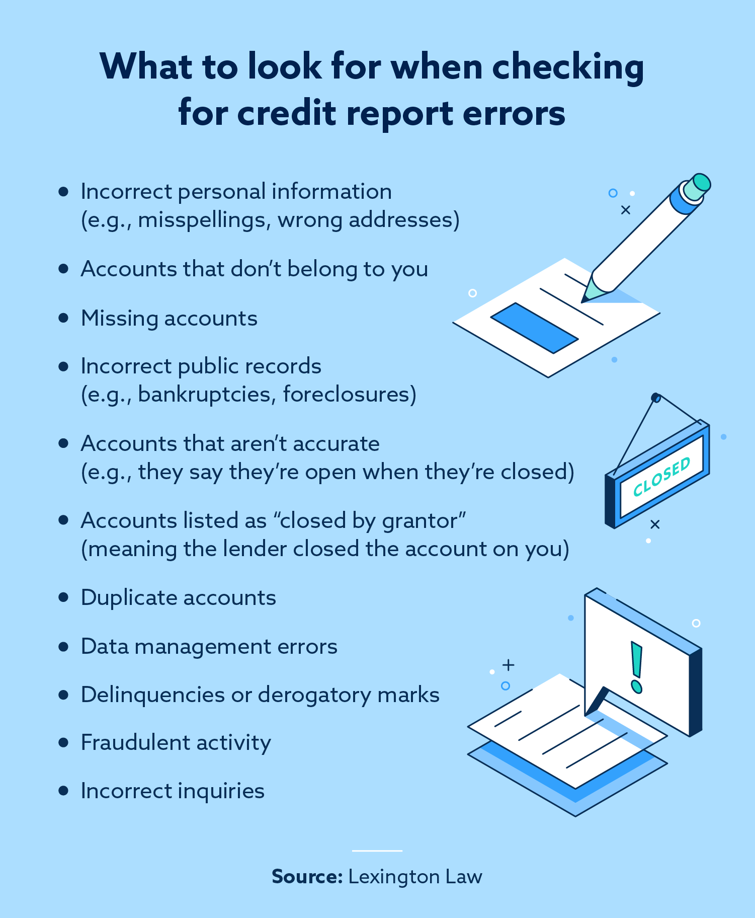Tips for repairing credit