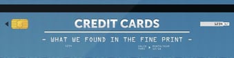 Credit cards: What we found in the fine print